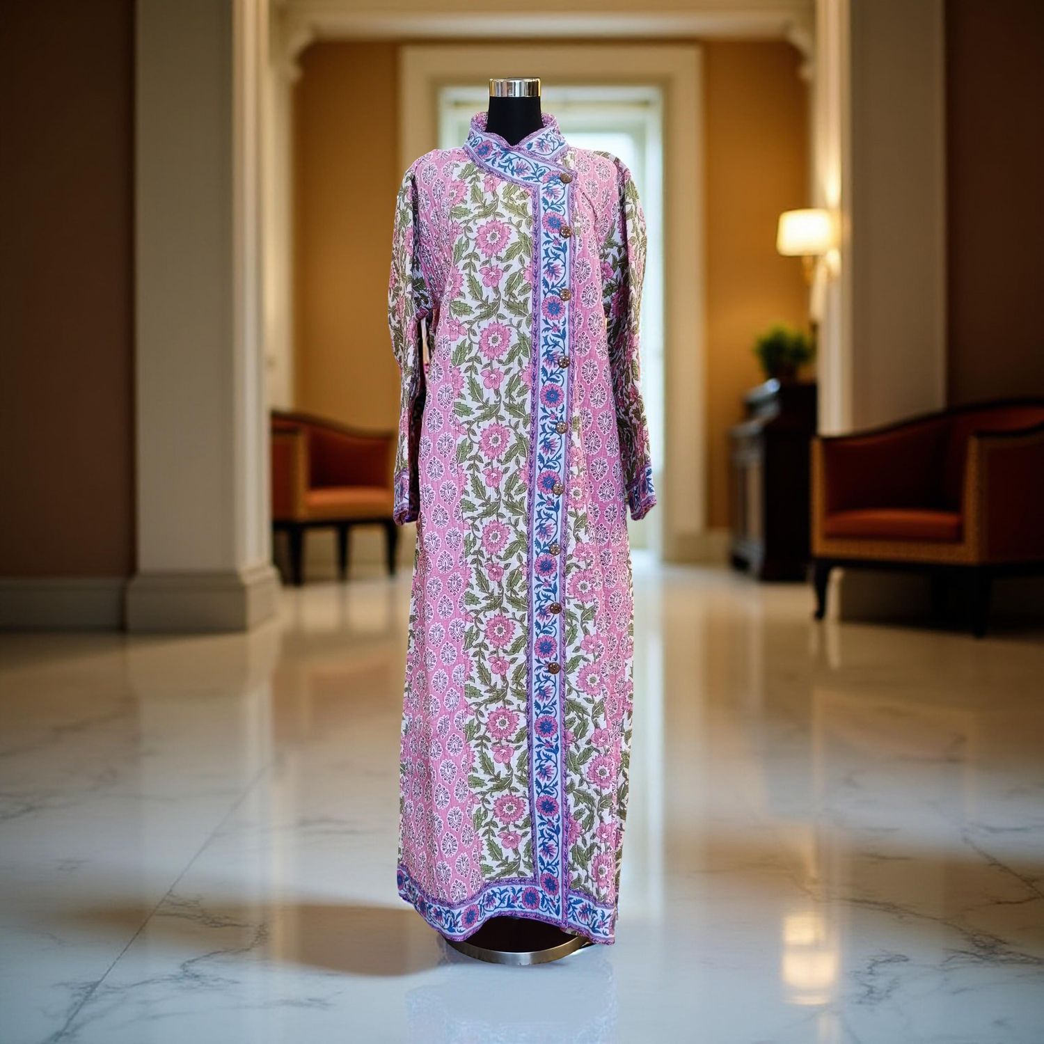 L-XL Jacket Cotton/ Length-57 inches Long