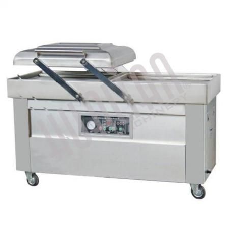 Напольная двухкамерная вакуум-упаковочная машина HUALIAN DZQ-600/2SB SS (нерж.)