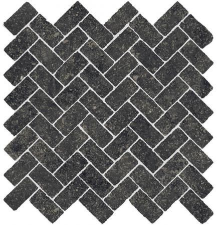 Мозаика Italon Room Stone Black Mosaico Cross 31.5x29.7