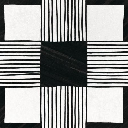 Керамогранит Equipe Caprice Cloth B&amp;W 20x20