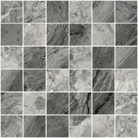 Мозаика Vitra MarbleSet Иллюжн Темно-серый 30х30 ЛПР (5х5)