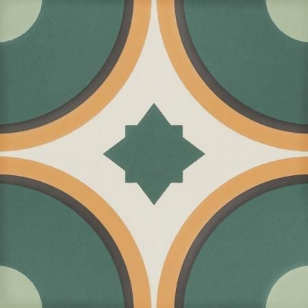 Керамогранит DNA Sync Circle Green 15x15
