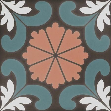 Керамогранит DNA Sync Flower Blue 15x15