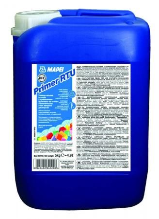 Грунтовка на основе синтетической смолы в водной дисперсии Mapei Primer RTU 5 кг