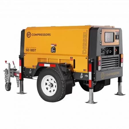 ET-Compressors ET SD-185T-7 Винтовой компрессор на шасси