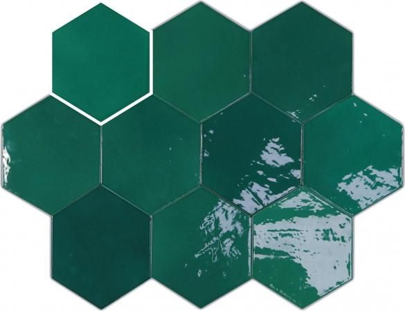 Плитка Wow Zellige Hexa Emerald 10.8x12.4