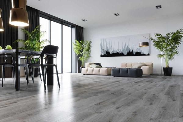 Кварцевый SPC ламинат Fargo Comfort XXL DL 1602 Дуб Каменный Берег