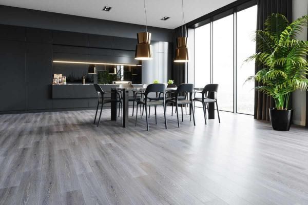 Кварцевый SPC ламинат Fargo Comfort 379-1 Дуб Серый Иней