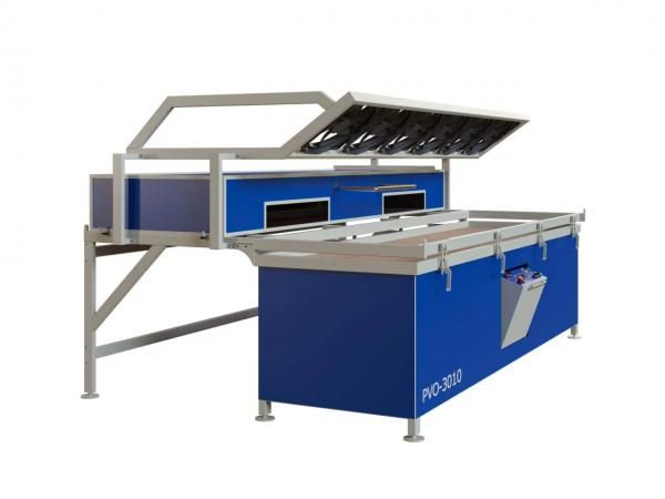 Вакуумный пресс для пластика PVO-3010 с откатным термомодулем