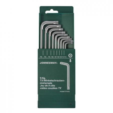Набор имбусовых ключей Jonnesway Torx 10-50 мм (H08MTP09S) (9 шт.)