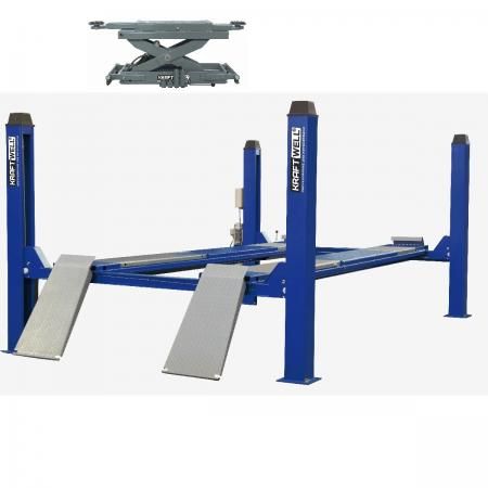 Комплект для сход-развала г/п 5.5 тонн KraftWell KRW5.5WA_blue+KRWJ7P