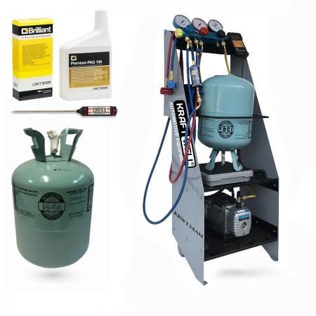 Комплект для обслуживания кондиционеров на базе KRW134AM KraftWell KRW134AM set