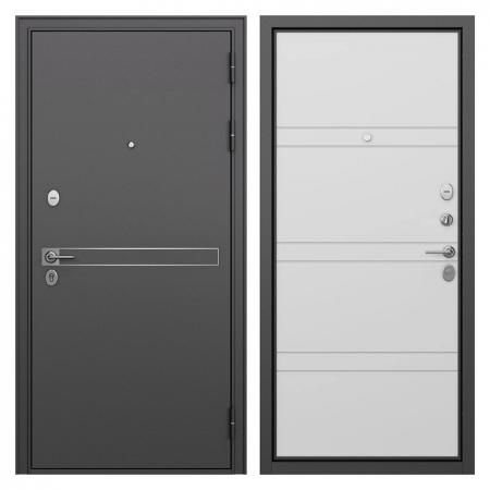 Дверь входная Buldoors Гранто правая букле графит - белый софт 860х2050 мм