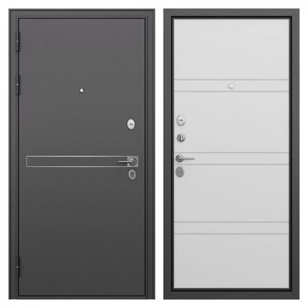 Дверь входная Buldoors Гранто левая букле графит - белый софт 860х2050 мм