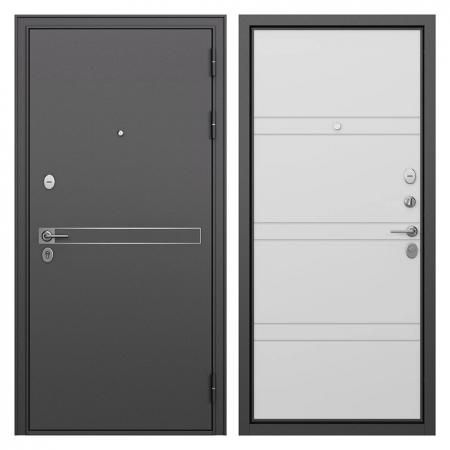 Дверь входная Buldoors Гранто правая букле графит - белый софт 960х2050 мм