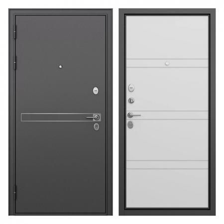 Дверь входная Buldoors Гранто левая букле графит - белый софт 960х2050 мм