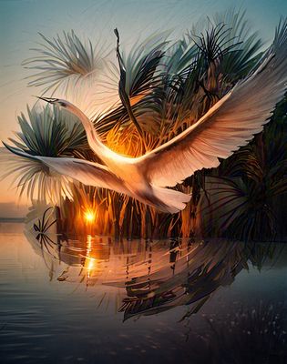 Taking Flight - Sunset