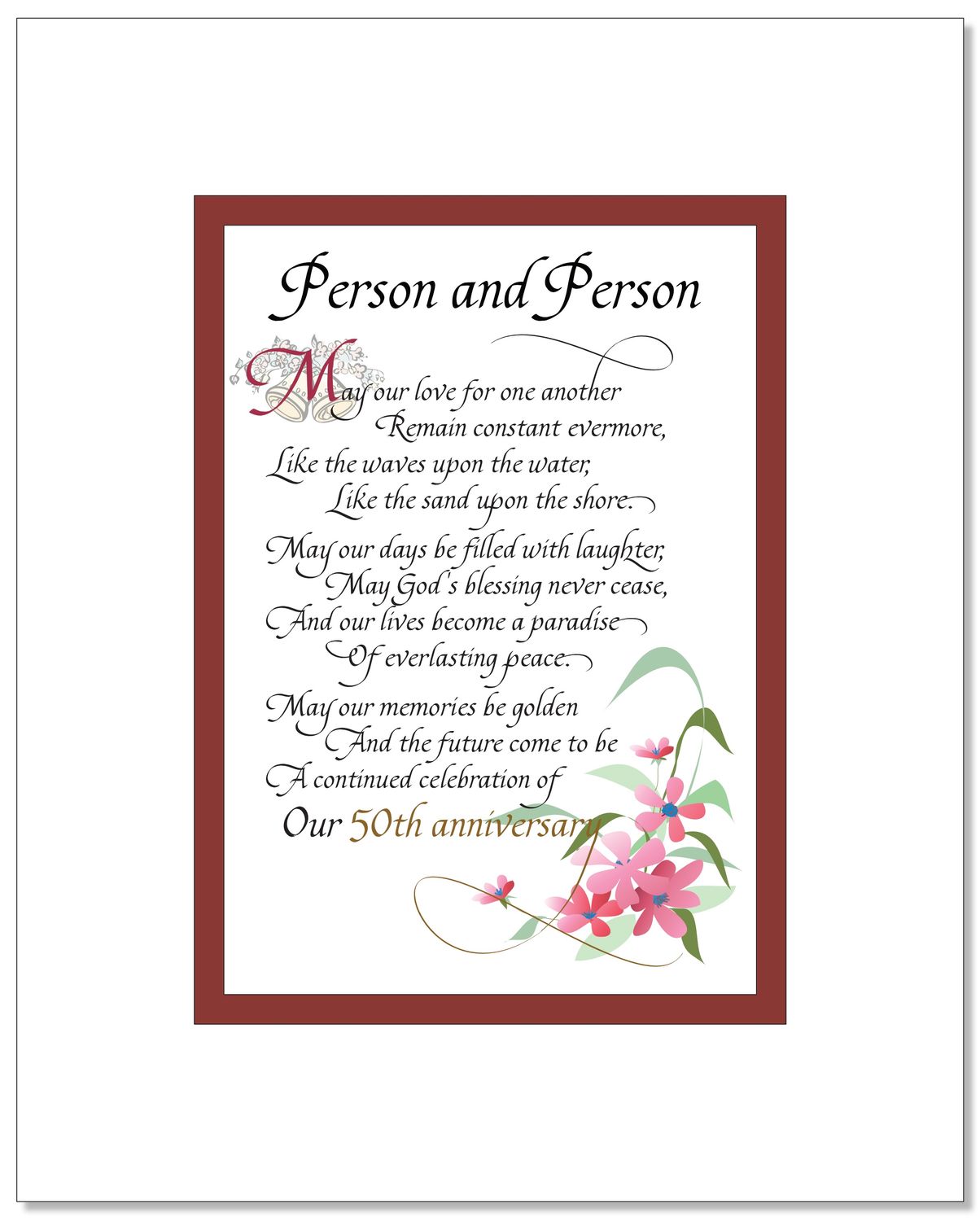 50th Wedding Anniversary