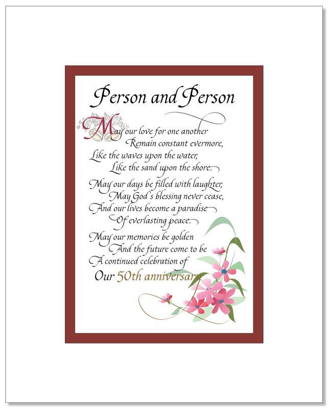 50th Wedding Anniversary