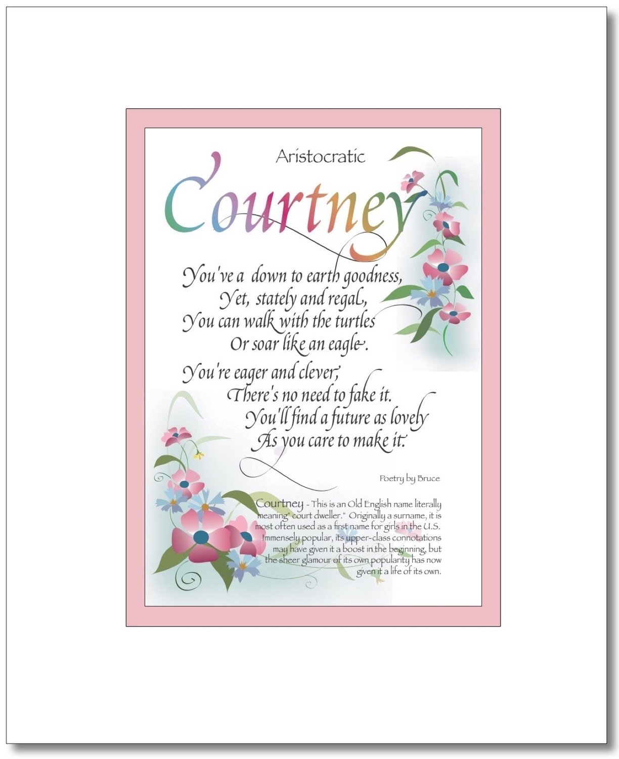 Courtney, Choose A or B: Courtney (A)