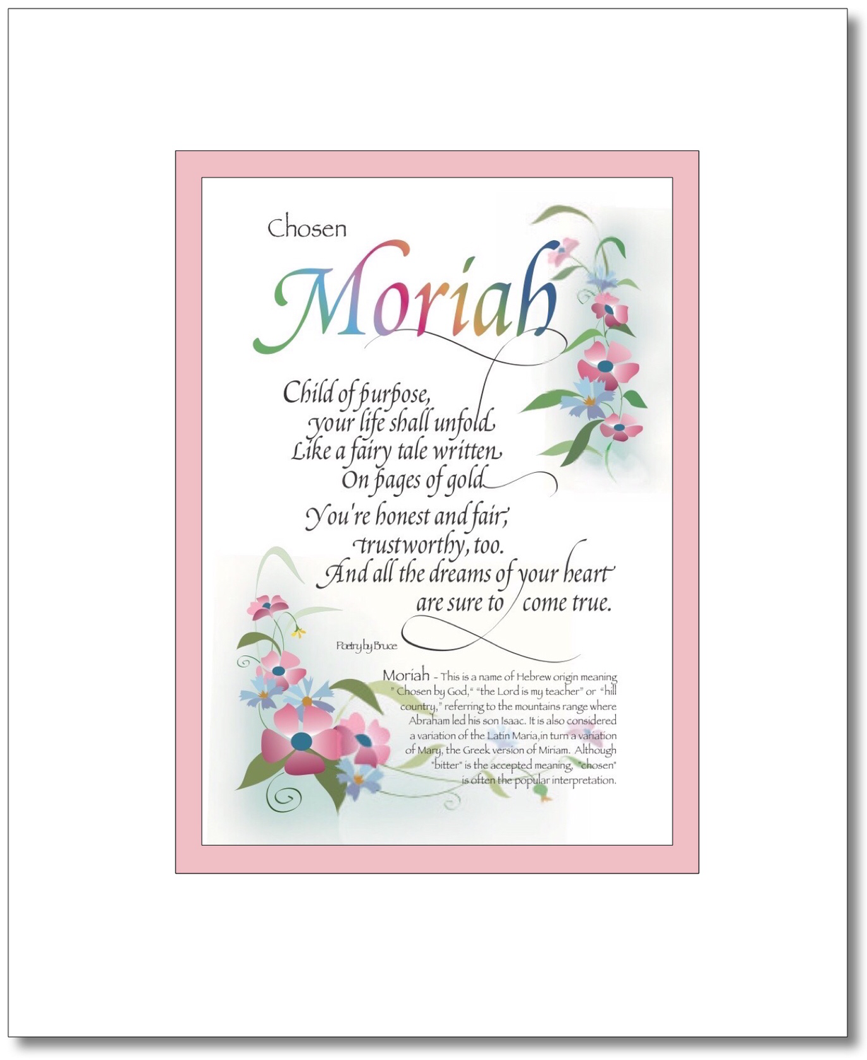 Moriah (girl)