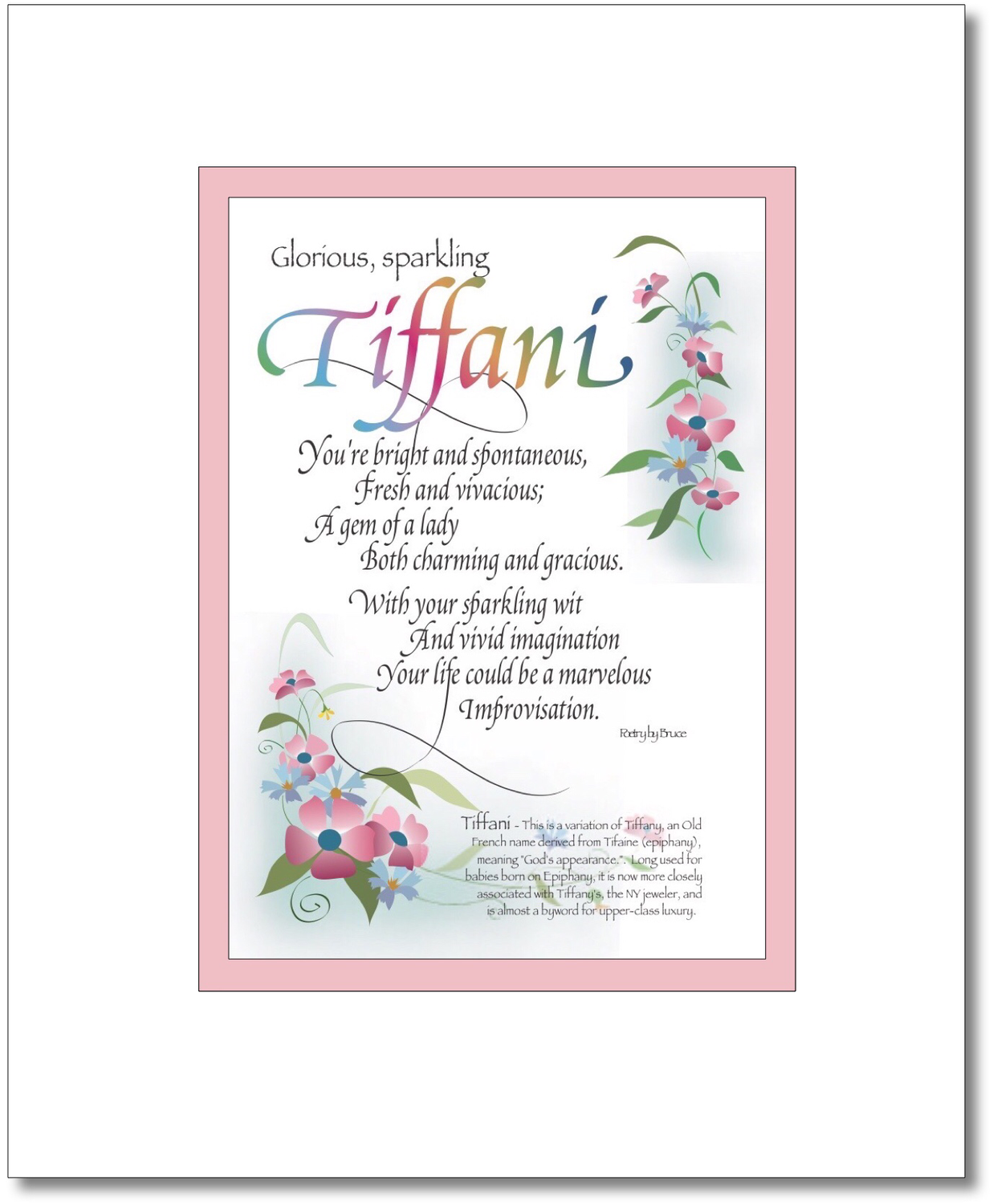 Tiffani - Tiffiny Choices: Tiffani, Tiffany, Tiffiny, Find your name here: Tiffani