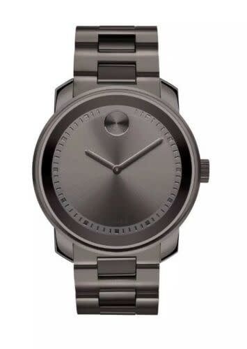 MOVADO Men&#39;s BOLD Ion Plated Grey Stainless Steel Watch 3600259 *Grade B