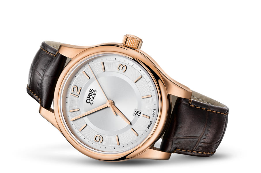 ORIS Classic White Dial Rose Gold Men&#39;s Watch *Grade A 0173375944831-0762012