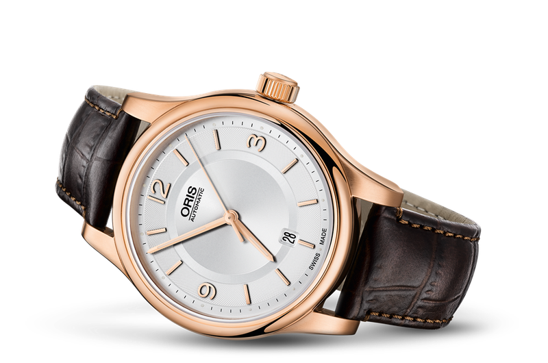 ORIS Classic White Dial Rose Gold Men&#39;s Watch *Grade A 0173375944831-0762012