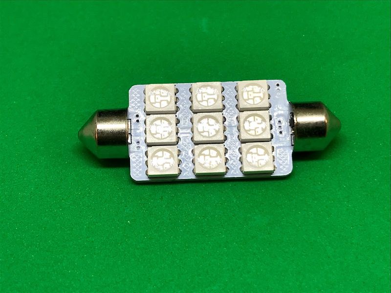 Festoon 44MM 5050SMD Green LED by Lumens HPL (2pc) - L44MMG