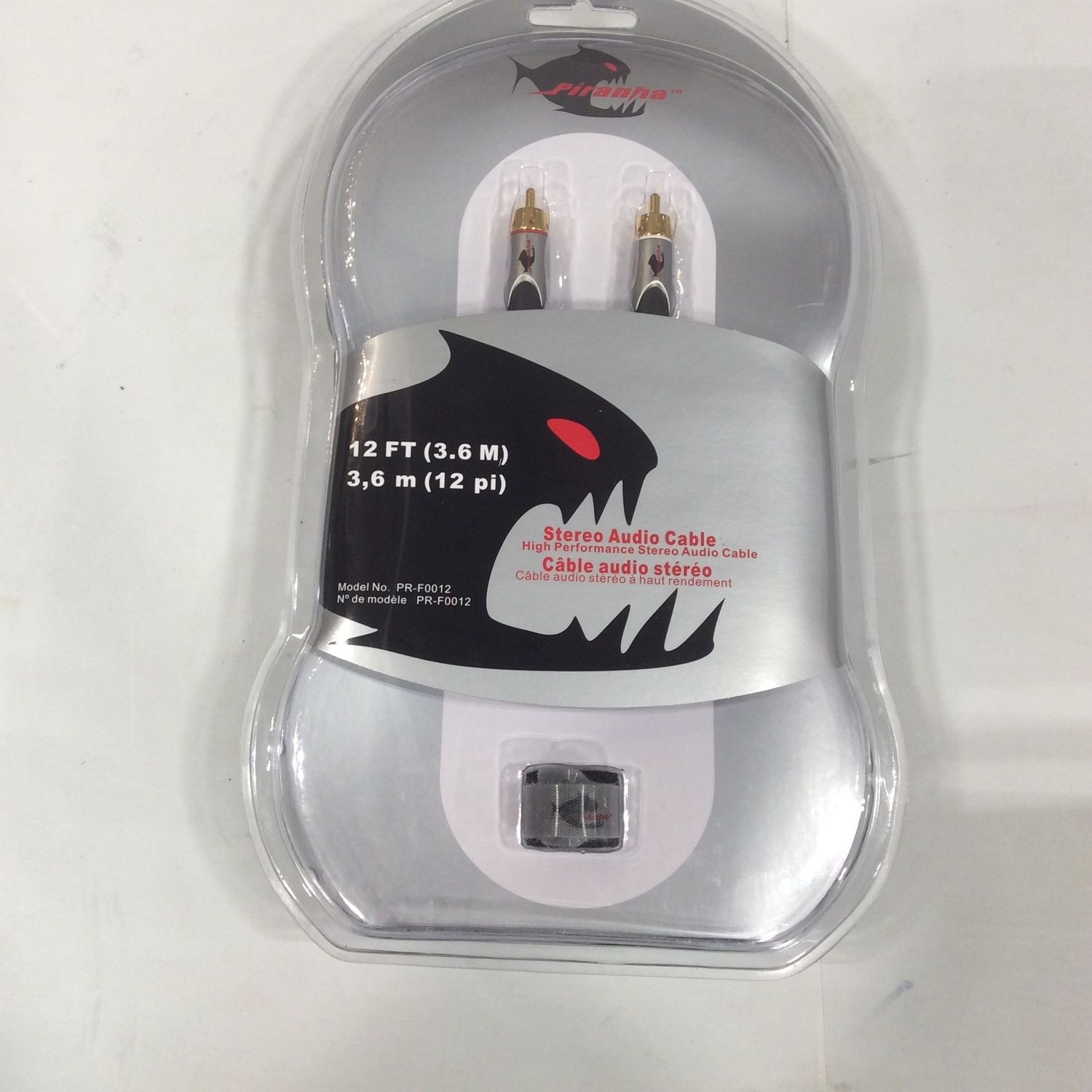 Pirahna 12FT Stereo Audio Cable (RCA&#39;s)