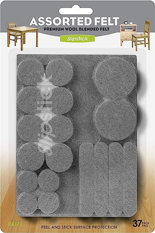 Slipstick Premium Wool Felt Furniture Pads (Variety Pack) CB171