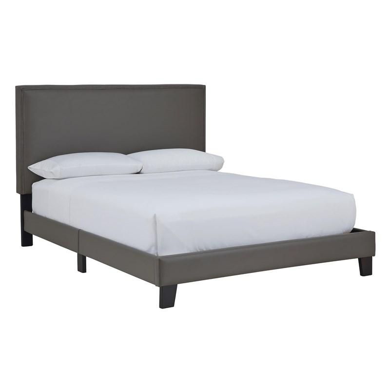 Signature Design by Ashley Mesling Queen Upholstered Platform Bed**