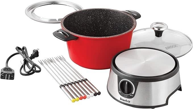 Starfrit The Rock Electric Fondue Set, 3 L / 3.2 Qt capacity