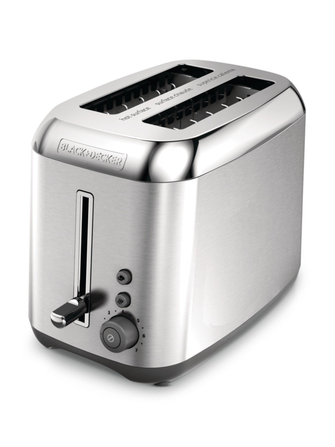 Black &amp; Decker Stainless Steel Toaster, 2-Slices