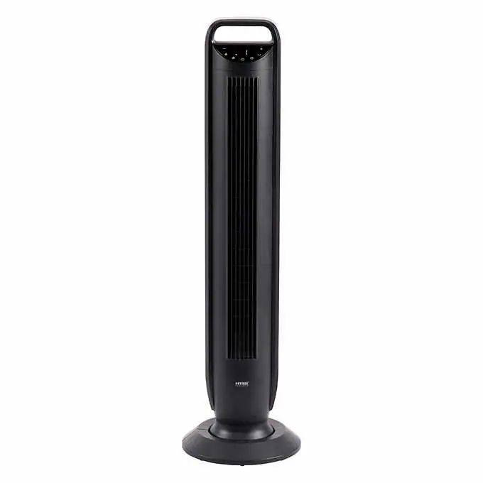 Seville Classics Oscillating Tower Fan with Touch Control and Temperature Sensor