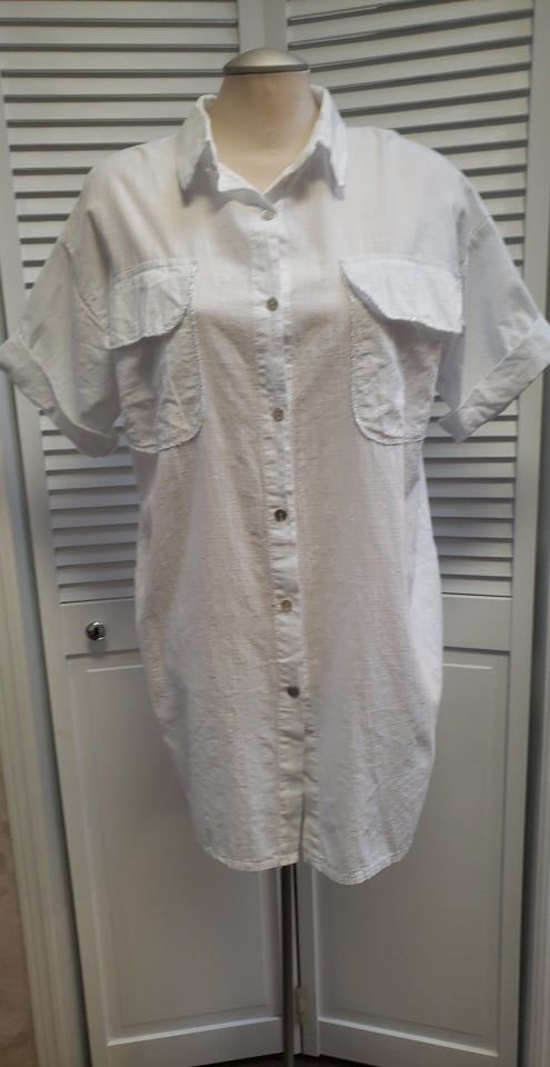 WHITE TUNIC BLOUSE