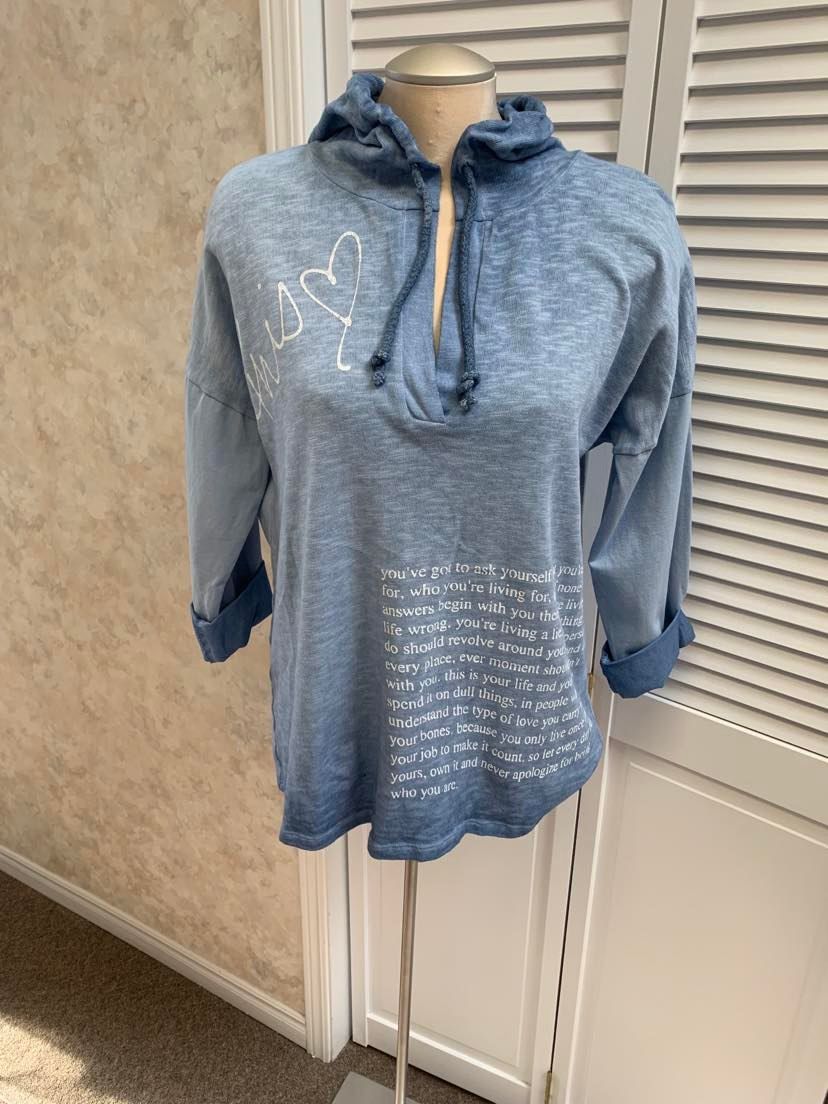 blue hoody