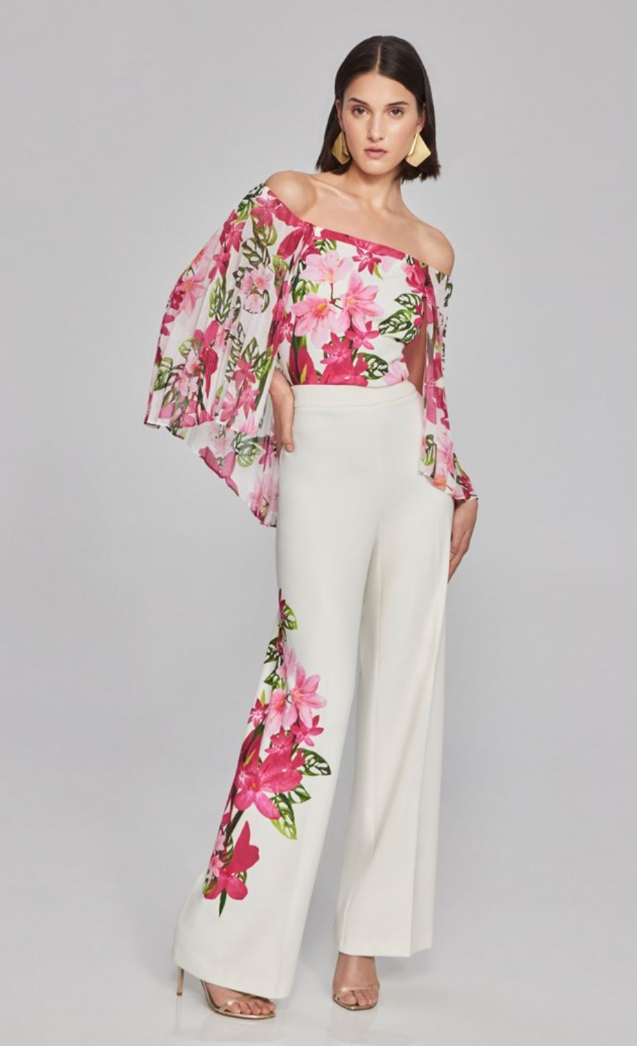 Floral vanilla print 2pc