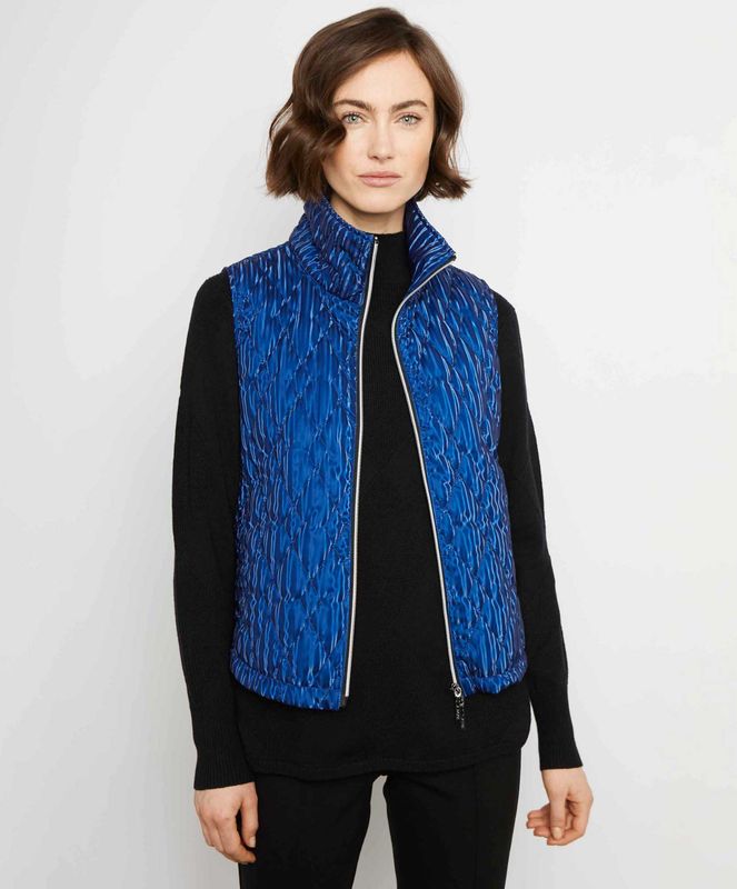 Sapphire short puffer vest 
