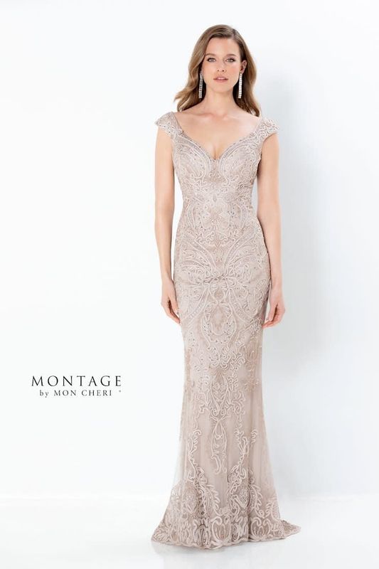 Beaded soutache fit and flare 