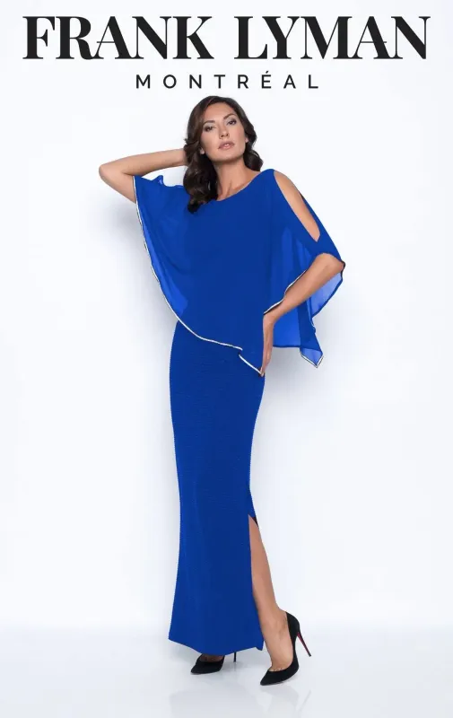 Chiffon overlay gown