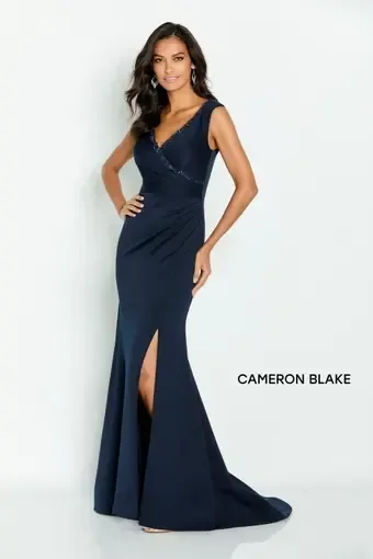 Fit &amp; flare stretch crepe