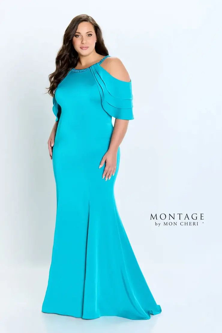 Cold shoulder gown , Color: Dark Turquise, Size: 6