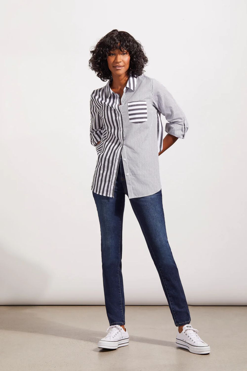 B/W stripe blouse