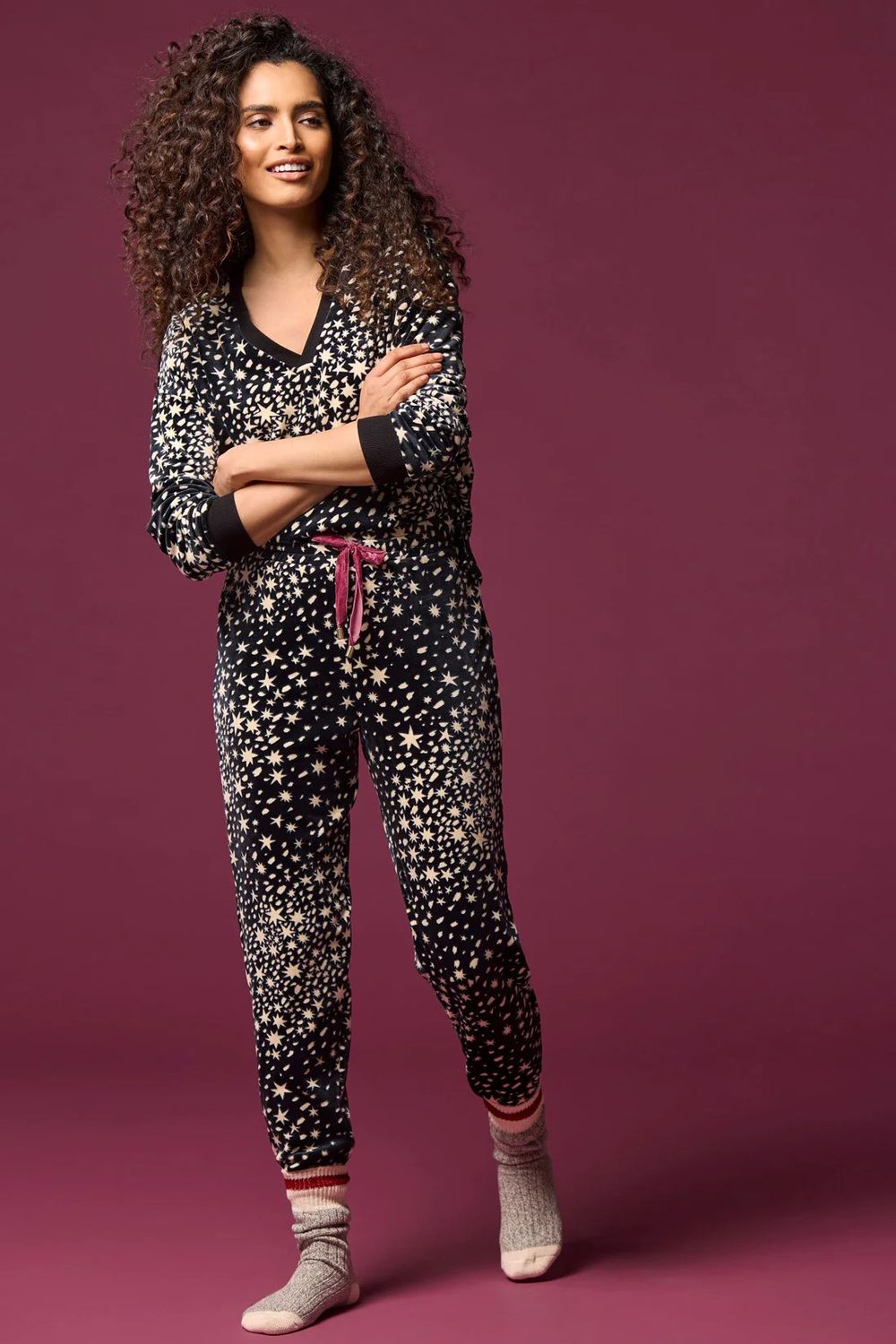 2pc printed jogger set 