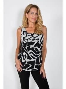 Geometric print cami