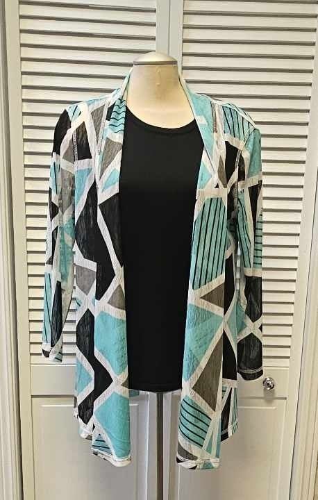 Geo print short duster 
