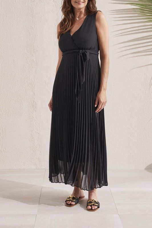 Chiffon pleated dress