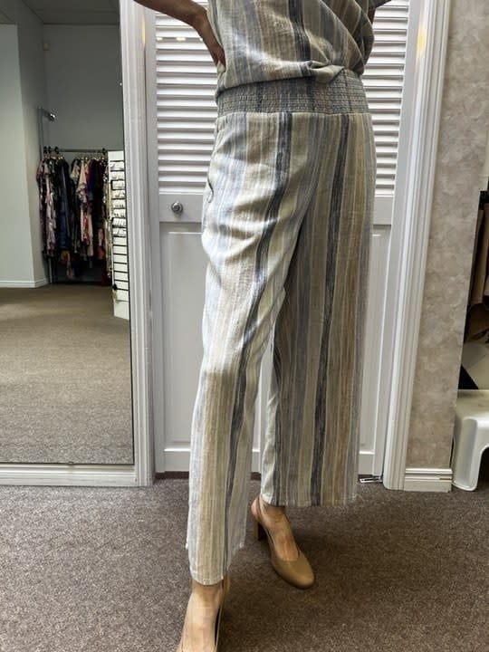 Stripe linen pant 